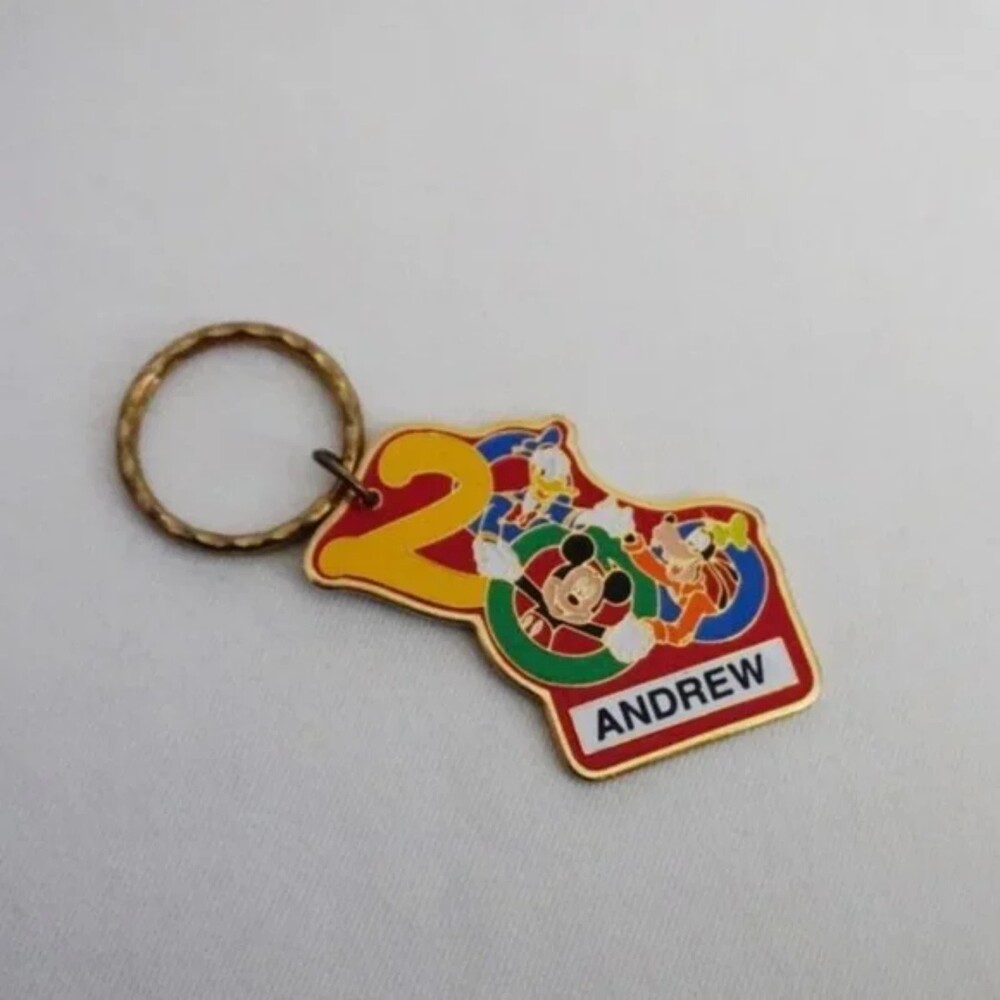 Personalized Walt Disney World 2000 Andrew Souvenir Keychain